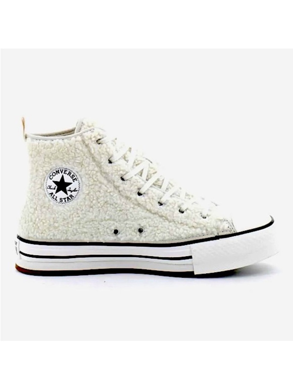 Converse Kids' Chuck Taylor All Star Eva Lift Faux Fur High Top Sneakers - 5